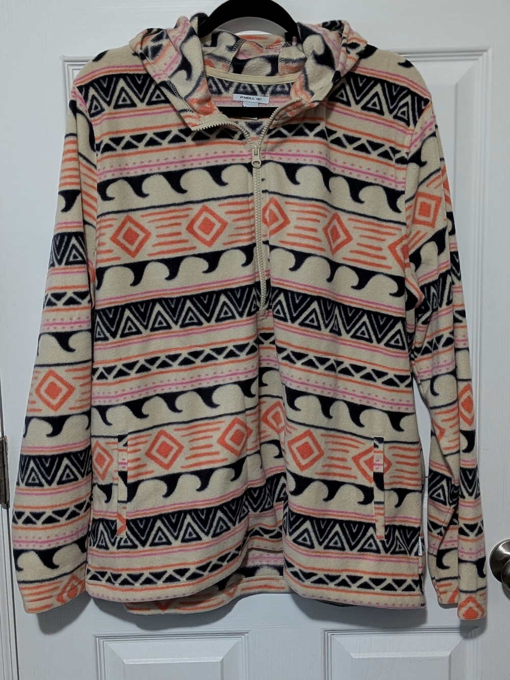 O'Neill Freeman Sierra Tribal Fleece Hoodie Men’s XXL Pullover Surf Beach Vacati